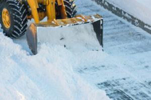 Snow and Ice removal with Machine