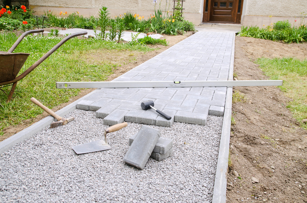 Garden under construction